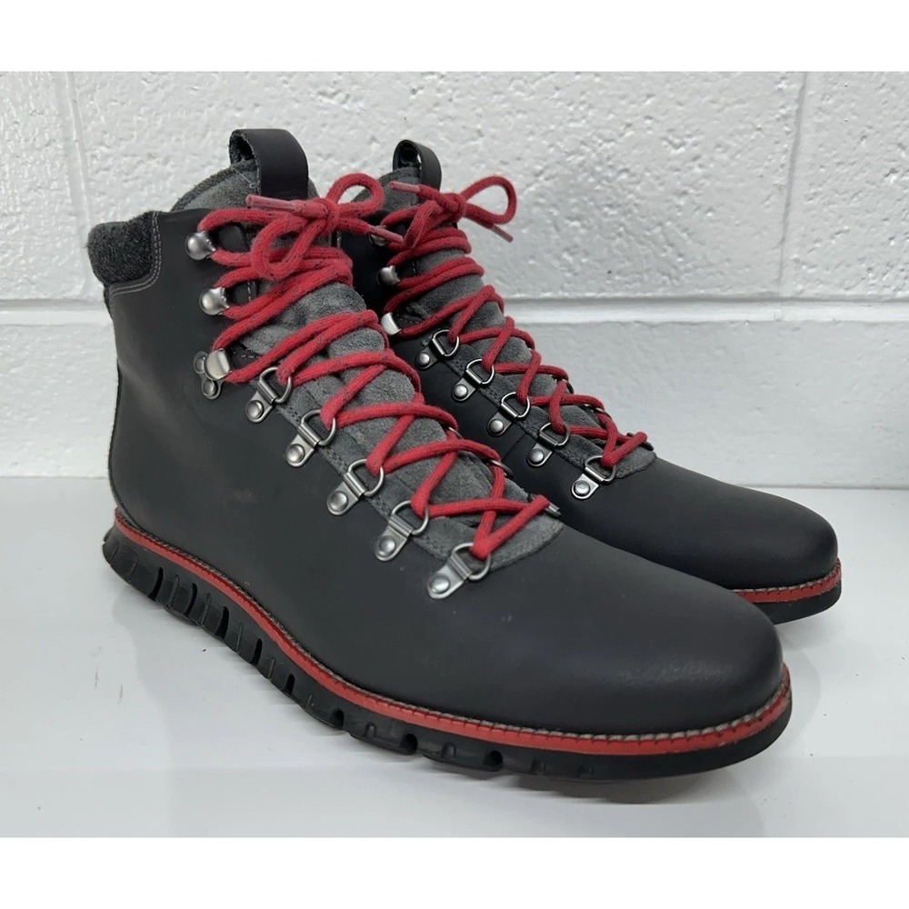 COLE HAAN ZERØGRAND Men's Size 10.5 Leather Water Resistant Hiking Boots C31400